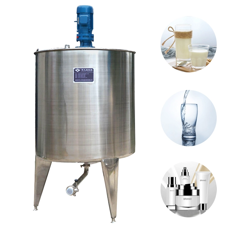 Stainless Steel Batching Tank Steam Coil Fermentation Tank Liquid Mixing Tank