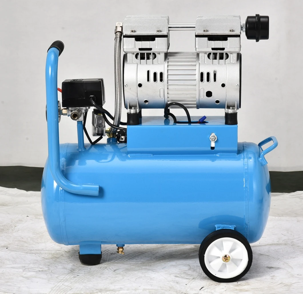 Gdg24 Ouye Guangda Factory 0.55kw 550W 0.75HP 1HP 24L Silent Compressor Oil Free Air Compressor